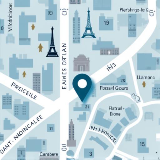 Carte montrant l'emplacement de Lumière Scénique à Paris