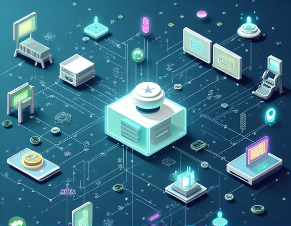Schéma illustrant l'intégration de technologies avancées.